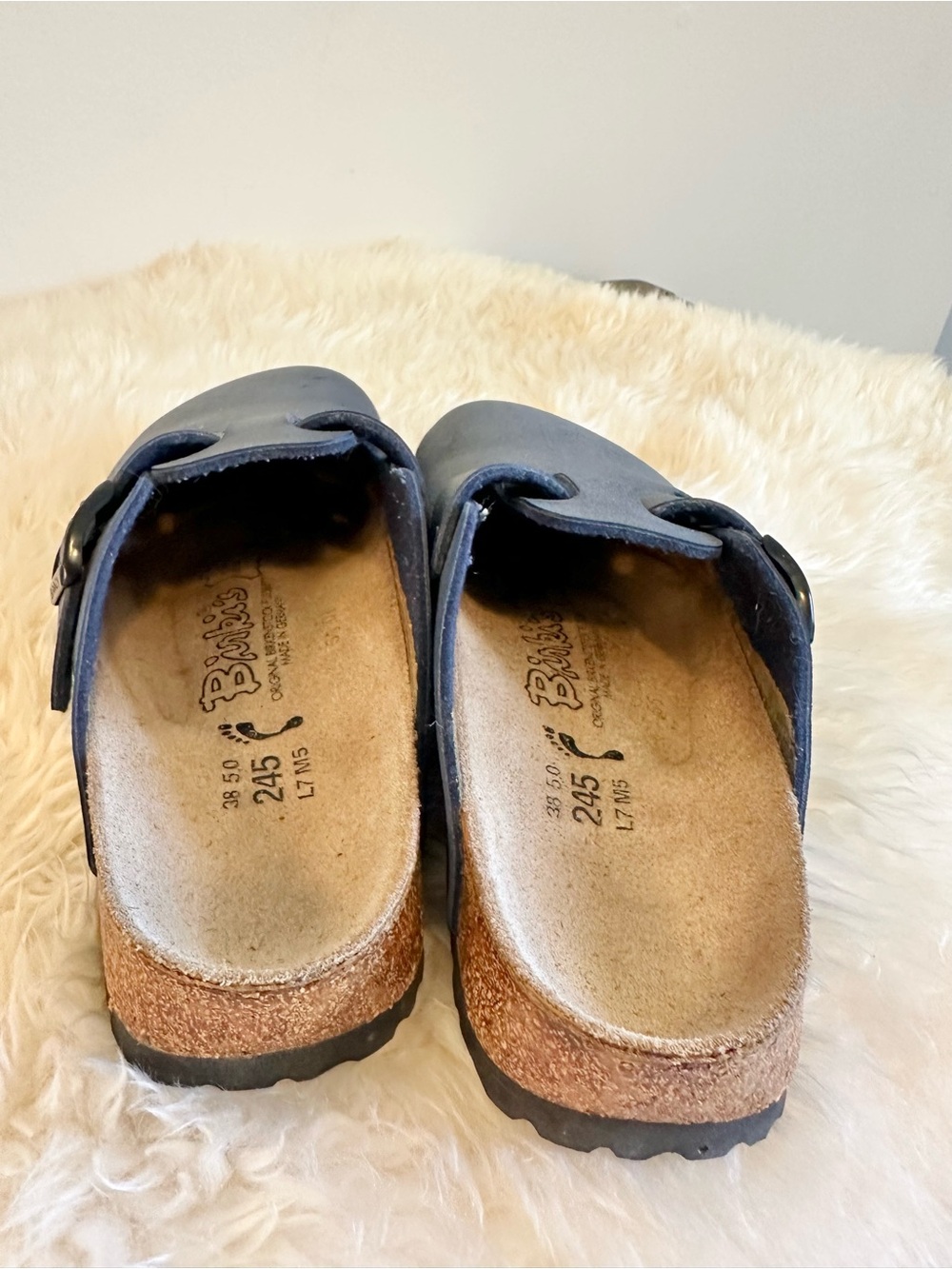 ✨Women's Slate Blue Slip-On Birkis Size EU 38✨ - Picture 10 of 10